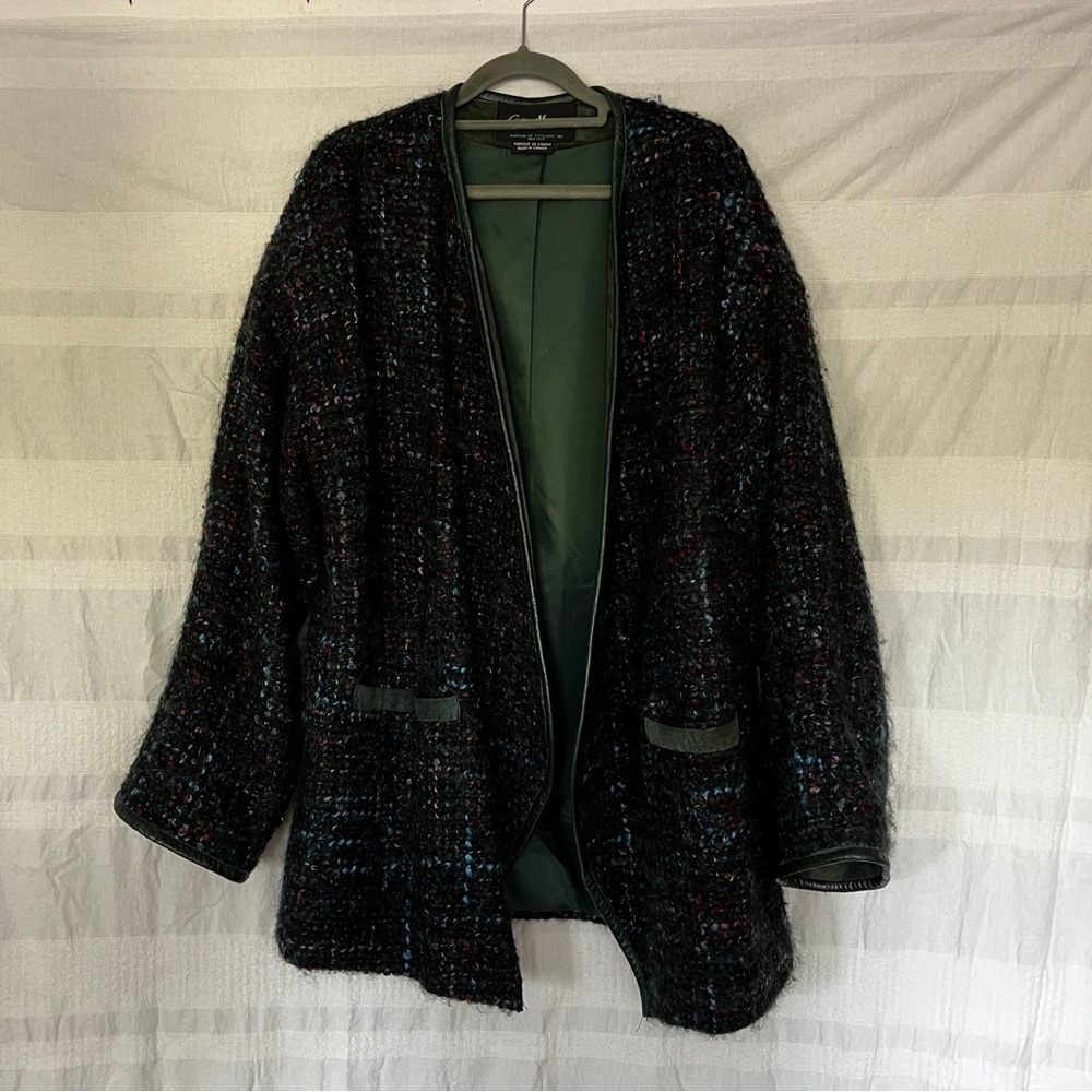 Vintage Clifford Michael Green Bat Wing Coat Jacket